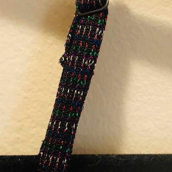 Multi color Pants jumpsuit w/ a bitt of sparkle adjustable spaghetti straps - Picture 5 of 8